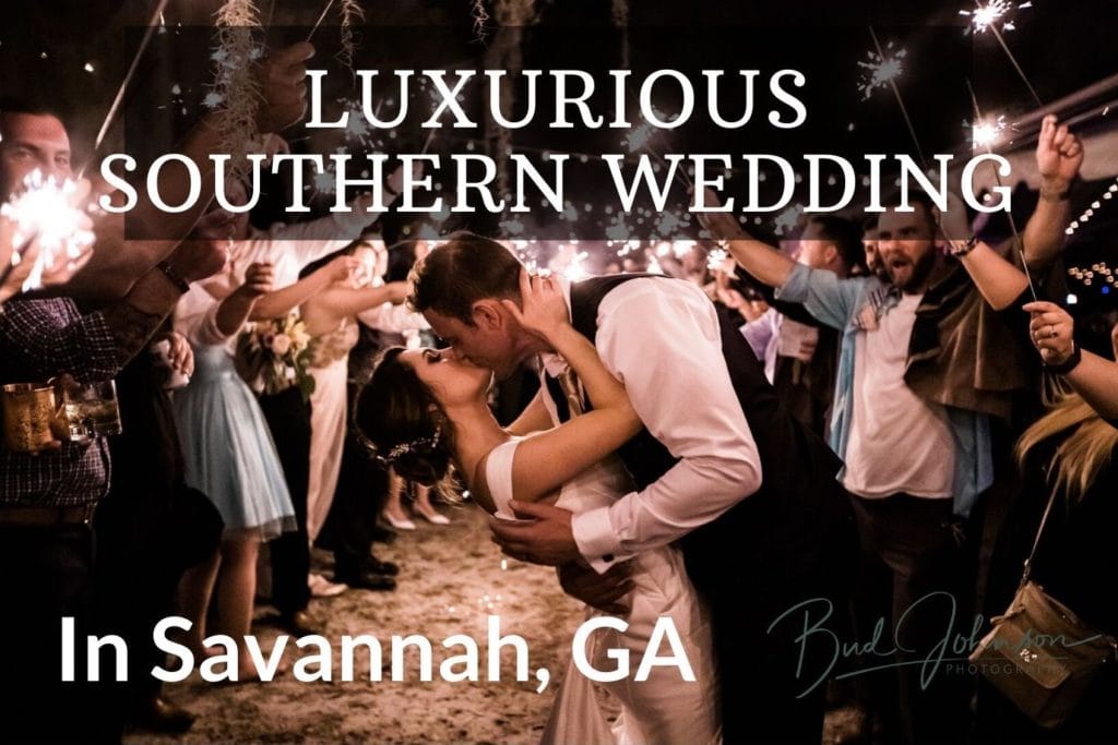 A true Southern wedding! Spanish moss draped huge live oak trees, an avenue of oaks, bluffs, marsh views, a historic site in Savannah - all the pretty things you'd expect to find at a Low Country Luxurious Wedding! Check out the photos from this real wedding!